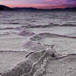 the salty bottom of the old lake in Death Valley National Park