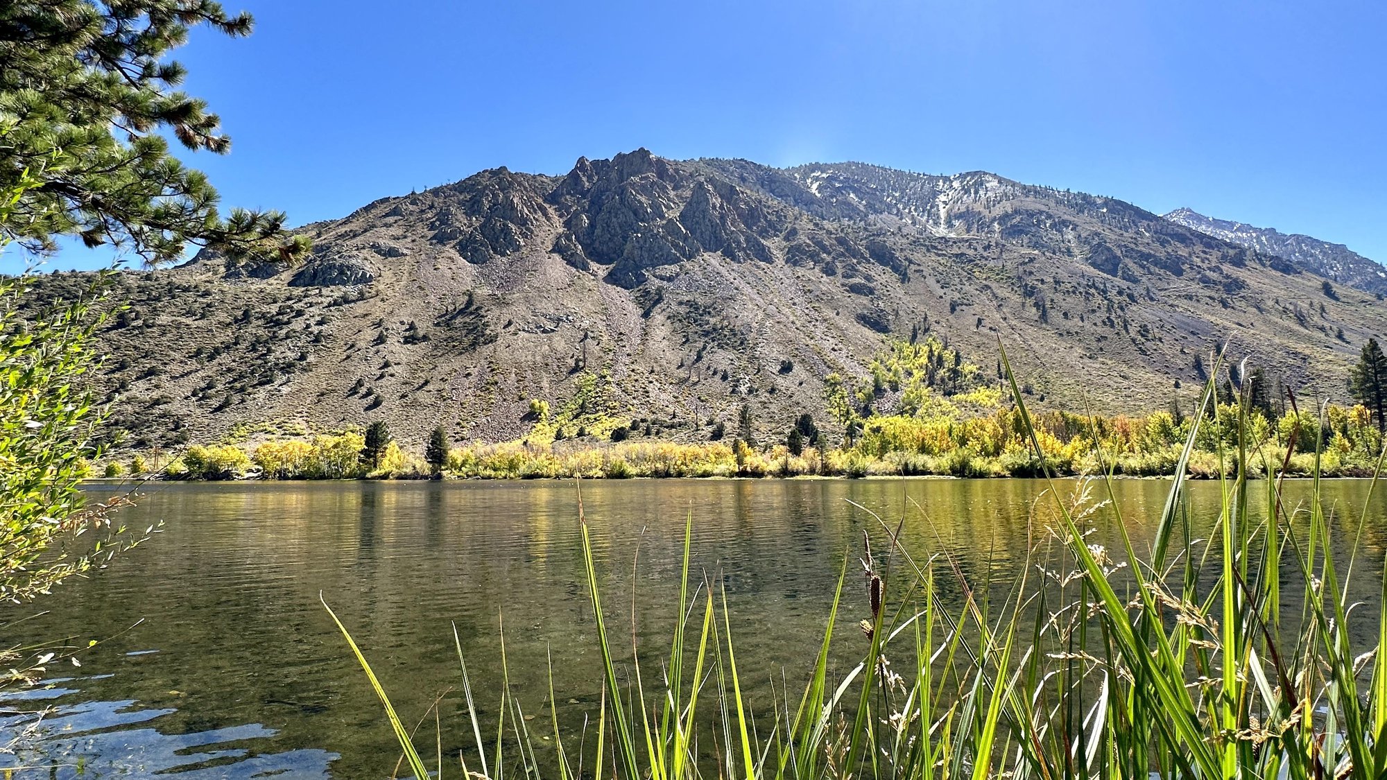 Intake 2 lake from the campground in Bishop Creek Canyon CA