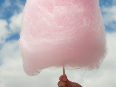 image: cotton candy on a stick