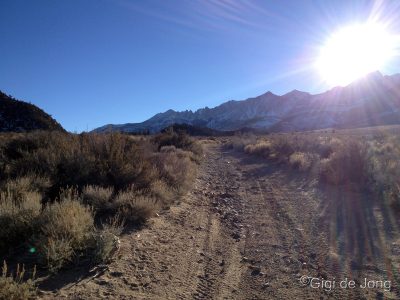 Late afternoon on the Buttermilk Road