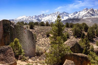 Bouldering the Buttermilks in Winter - Photo: Derrick Krause