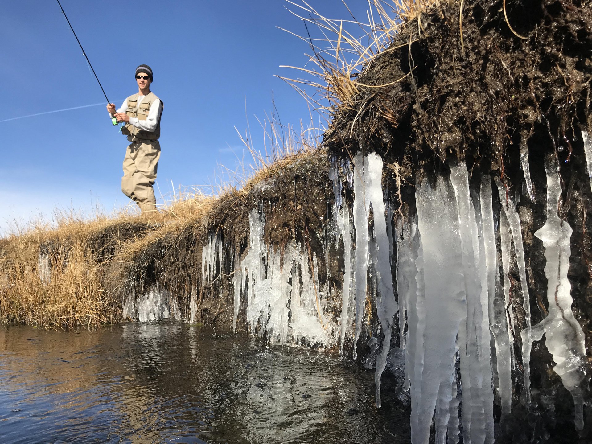 winter fly fishing on the Lower Owens River