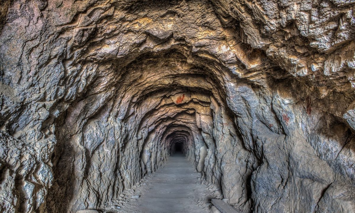 old mining tunnel