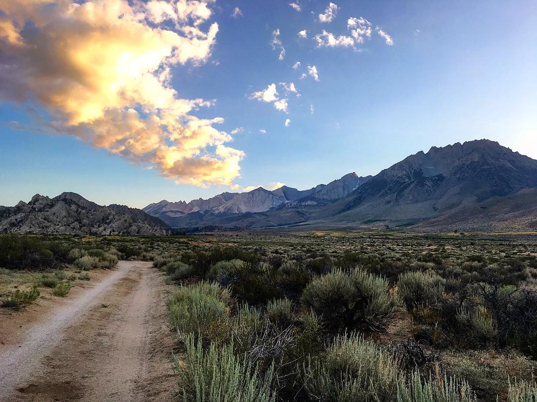 road in Buttermilk country