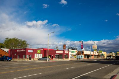 panorama image of downtown Bishop