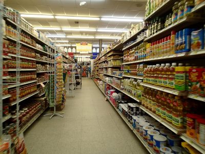 image of a grocery store aisle.