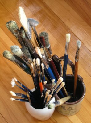 image of paintbrushes