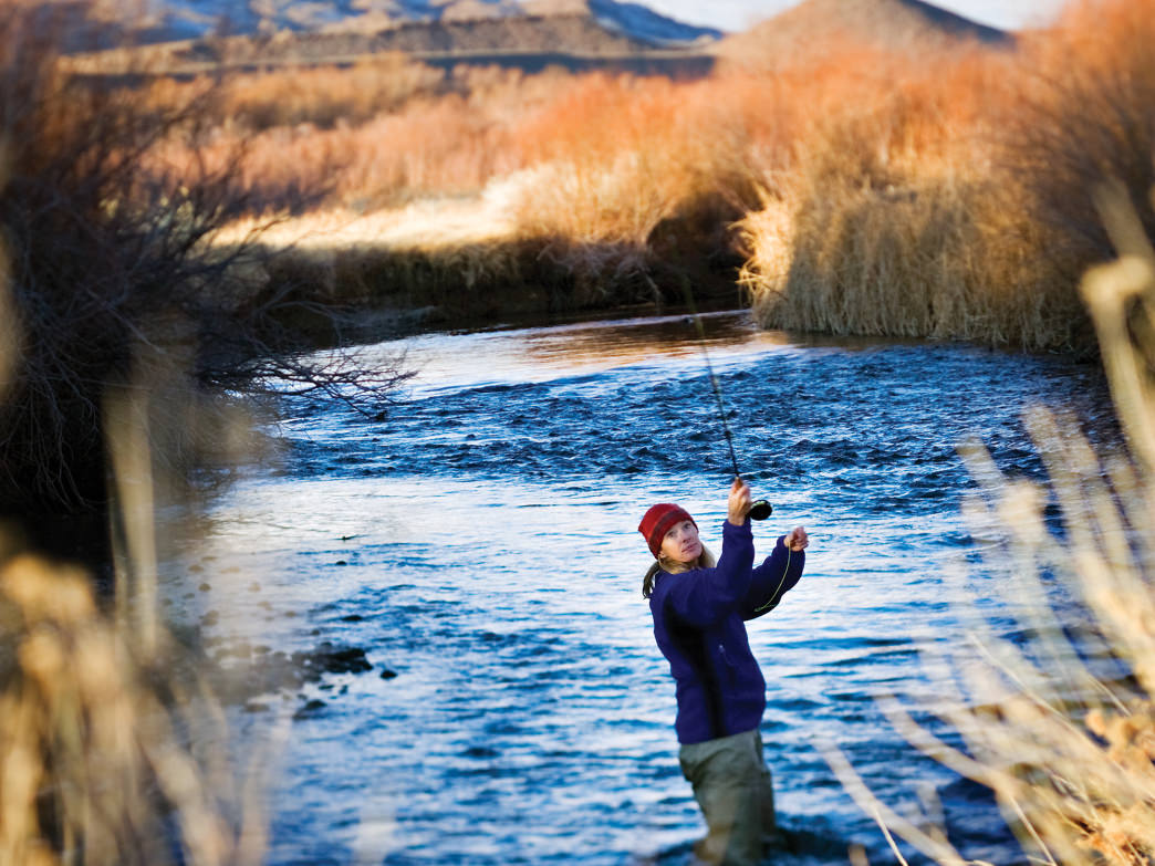 fishing on the lower Owens River is a great option for quick day outings in Winter