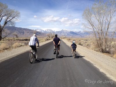 Cycling Warm Springs Rd. Bishop. CA