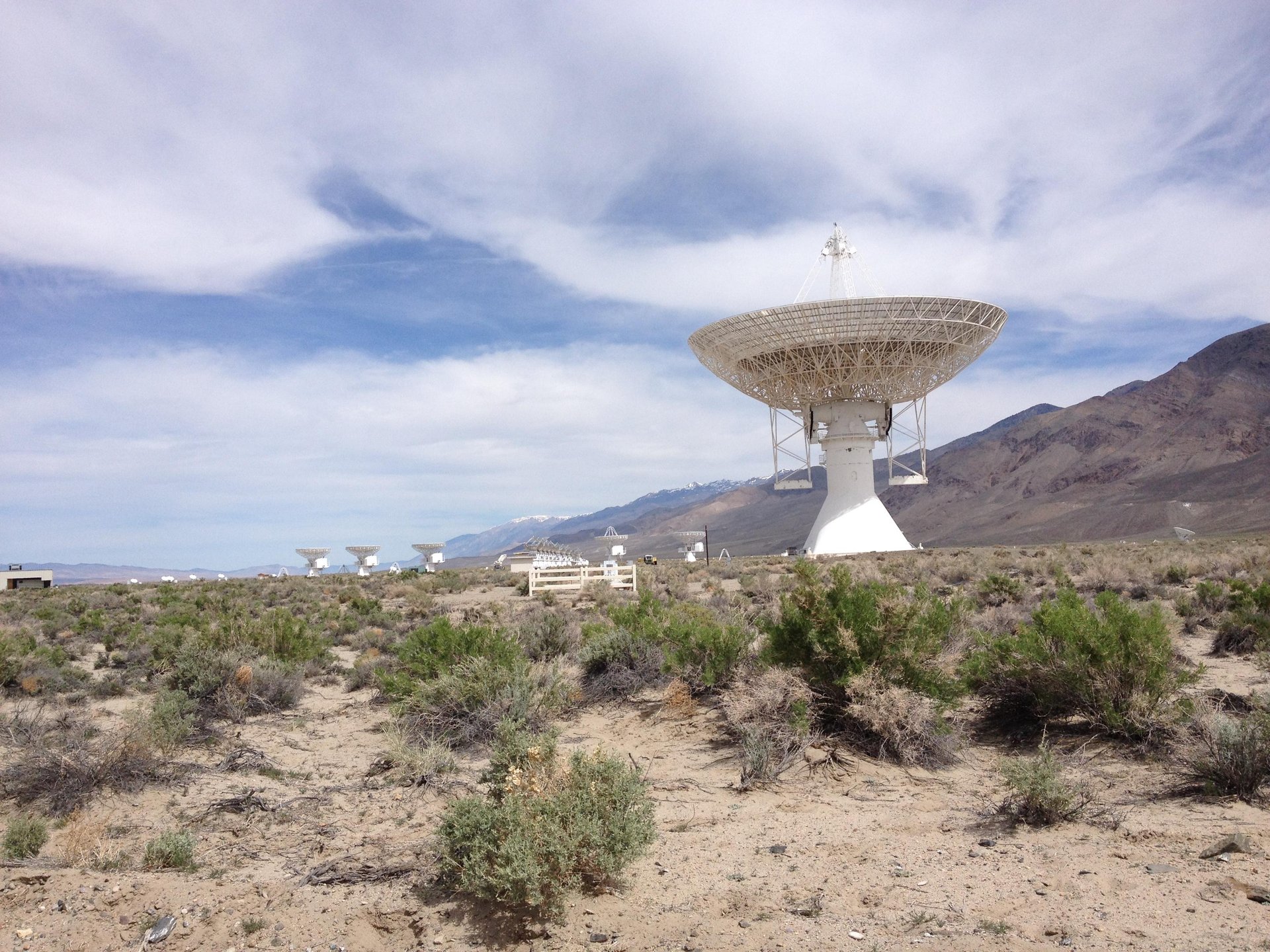 Owens Valley Radio Observatory during the day