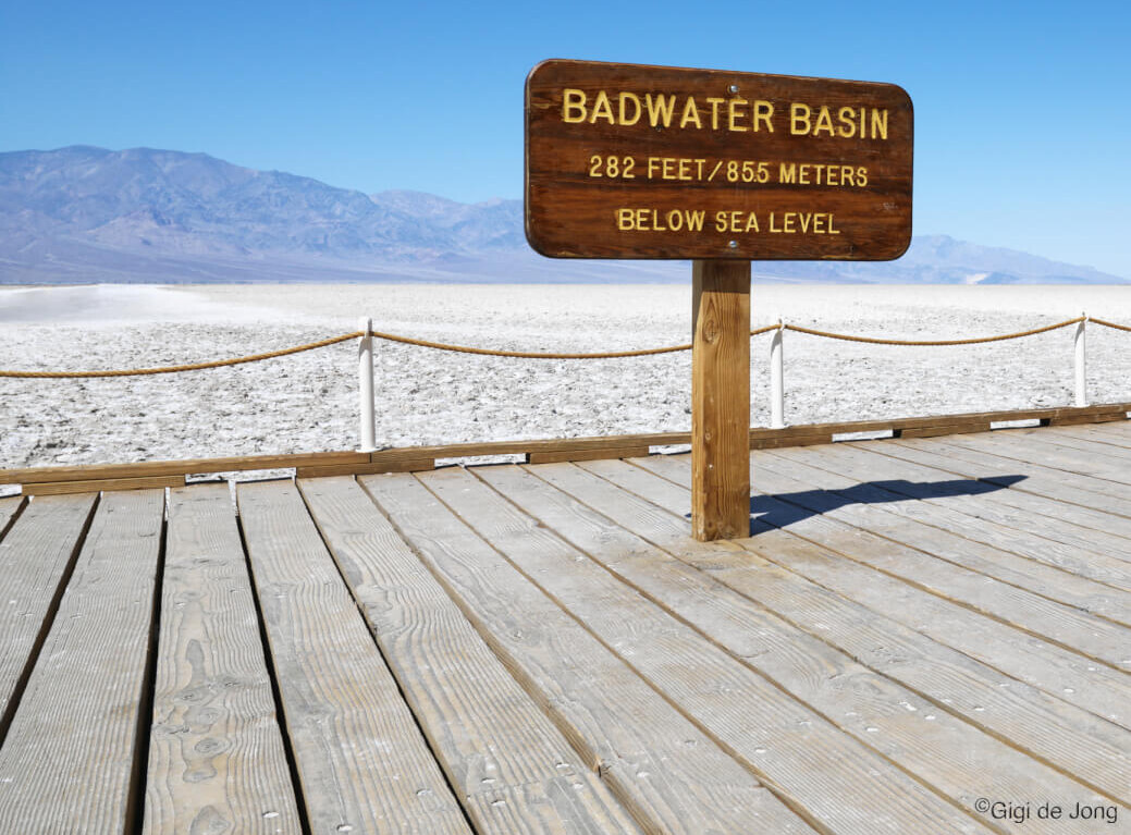 Badwater Basin, lowest point in North America.