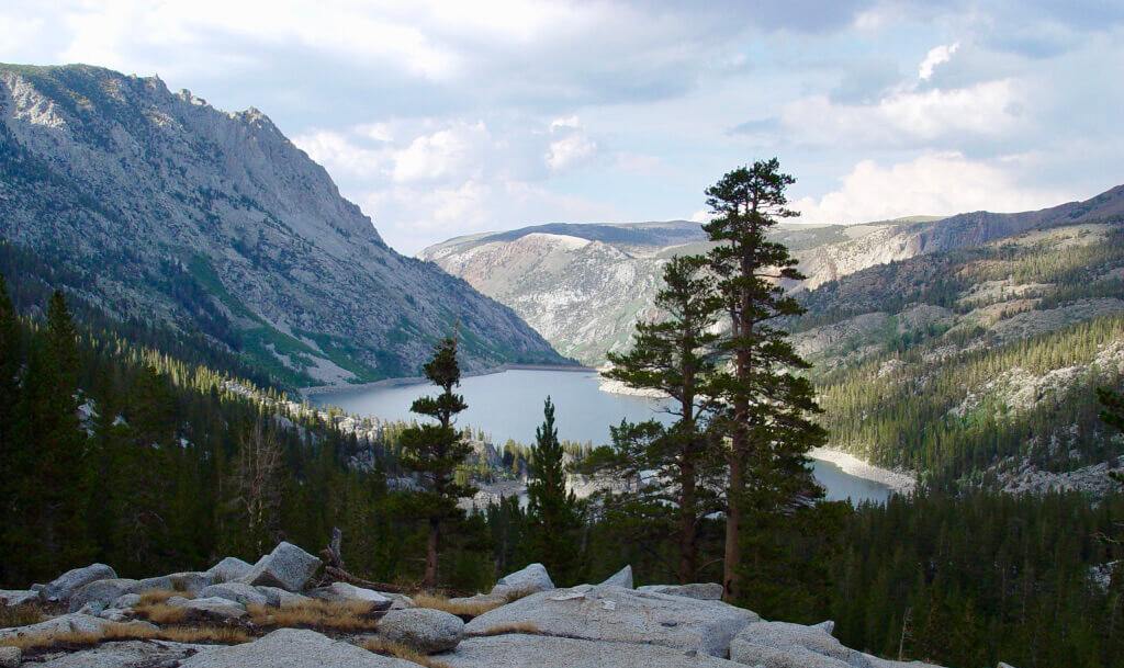 View of South Lake from Treasure Lakes trail