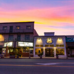Downtown Bishop at sunset