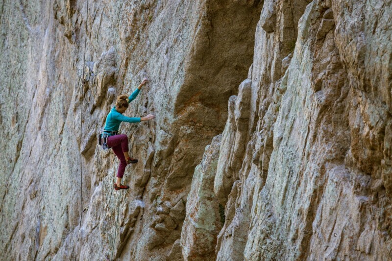 rock climbing in Bishop California
